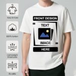 Custom T Shirts for Men, Women & Kids | Personalized Design Your Own Tee with Photo, Text & Logo | Front & Back Print | 100% Cotton Unisex Casual Wear(Bundle of 10)) - Image 2