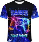 Funny Gamer T-Shirt – “Nacho Average Gamer” Graphic Tee | Video Game Humor Shirt for Men, Women & Kids | Casual Gaming Gift Tees(Bundle of 10 Products)