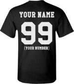 Custom Text T-Shirt – Add Your Own Name, Quote or Message | Personalized Back Print Tee for Men & Women | 100% Cotton Unisex Shirt | Gift for Birthdays, Events & Teams(Bundle of 10 Products)