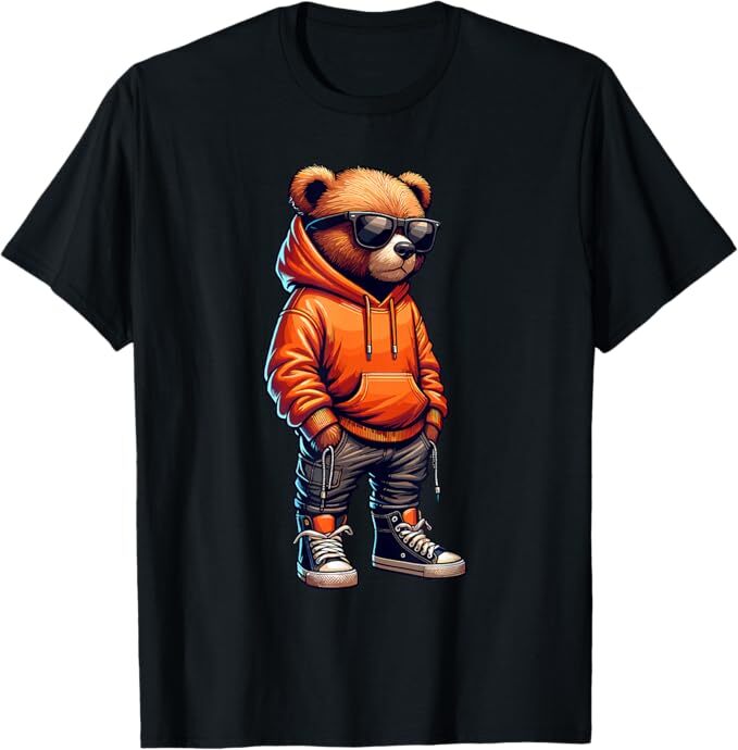product 9 image 1 Graphic Teddy Bear Hip Hop Streetwear T-Shirt | Colorful Urban Graffiti Style Tee | Unisex Short Sleeve Cotton Casual Top for Men, Women & Youth | Street Fashion Aesthetic Tee(Bundle of 5 Products) - Image 1