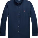 POLO RALPH LAUREN Men’s Classic Fit Poplin Sport Shirt | 100% Cotton Long Sleeve Button-Down Shirt | Premium Casual & Business Wear